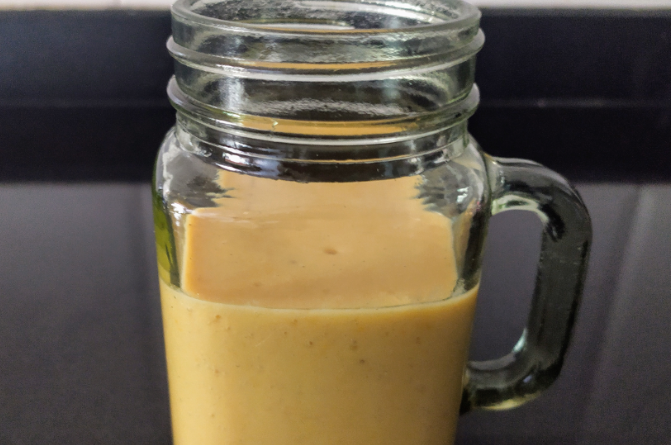 Peach, Banana, And Ginger Smoothie