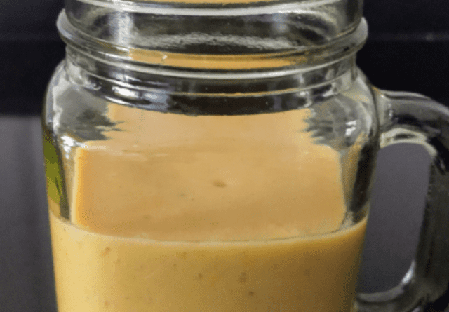 Peach, Banana, And Ginger Smoothie