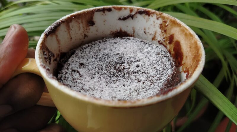 Nutella Mug Cake 2 Ingredients Recipe | One Minute Flourless Mug Cake