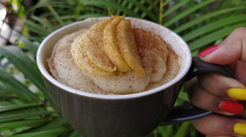 Apple Cinnamon Mug Cake No Egg In 2 Minutes | Simple Dessert In A Cup