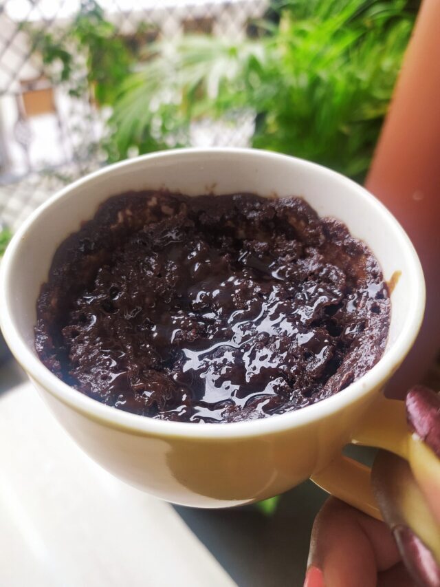 Three Ingredients Nutella Mug Cake Recipe