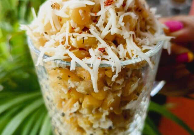 Italian Corn Chaat Web Story Thumbnail