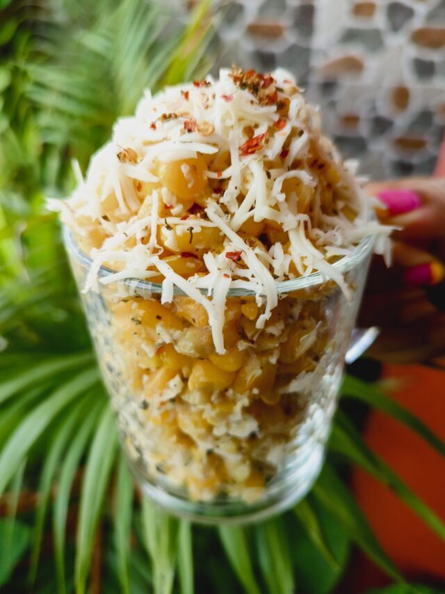 Italian Corn Chaat Cup Recipe