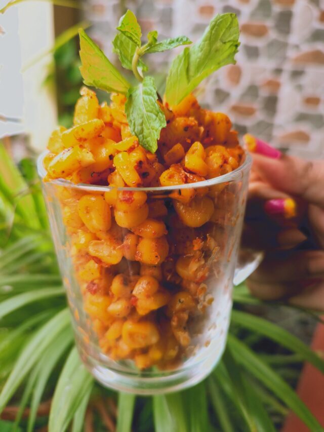 Spicy Corn Chaat Recipe