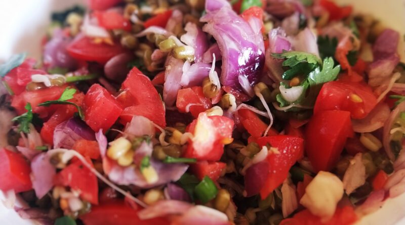 Moong Sprouts Salad Recipe
